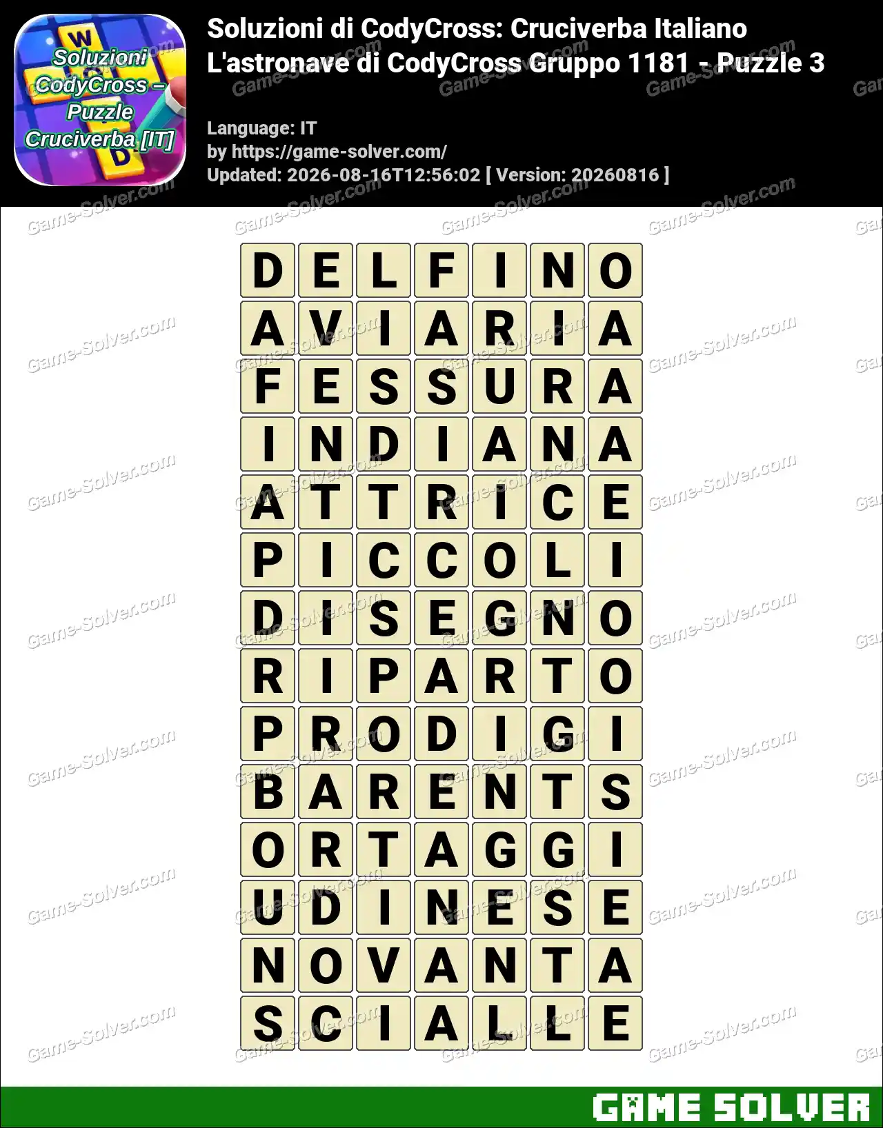 Soluzioni di CodyCross: Cruciverba Italiano L’astronave di CodyCross Gruppo 1181 – Puzzle 3